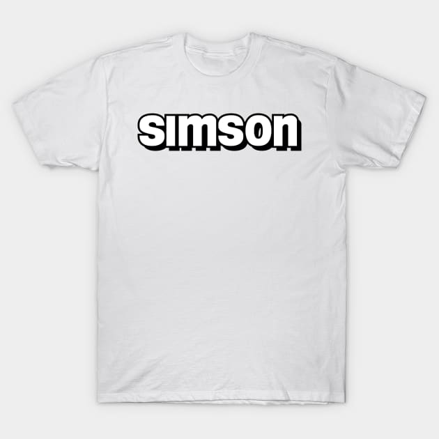 Simson logo 2 T-Shirt by GetThatCar